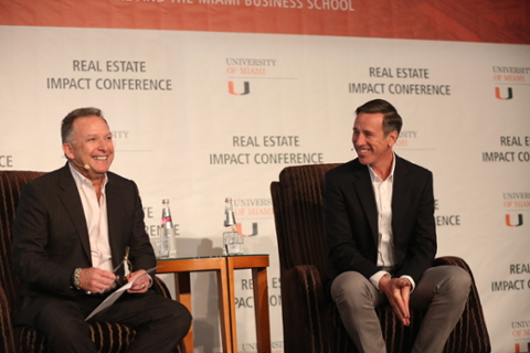 Arne Sorenson and Steve Witkoff at the 2018 Real Estate Impact Conference